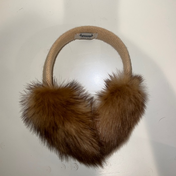 Portolano Ear Muffs Real Fur, Tan - Picture 2 of 2